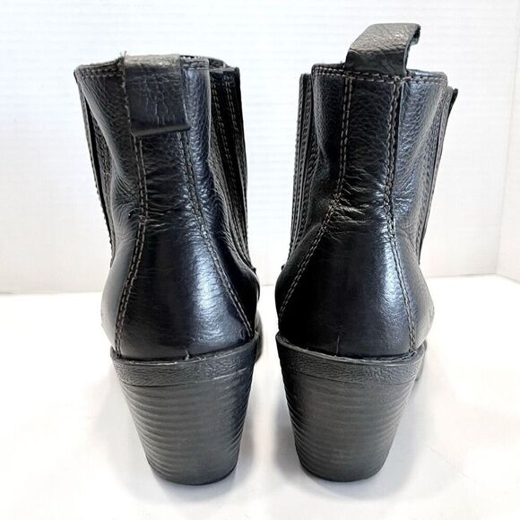b.o.c Leather Black Boots 7.5 - Picture 7 of 13